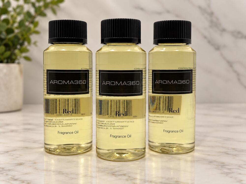 Aroma360 Red Fragrance Oil 120mL 4.06 oz Lot of 3 Bottles New